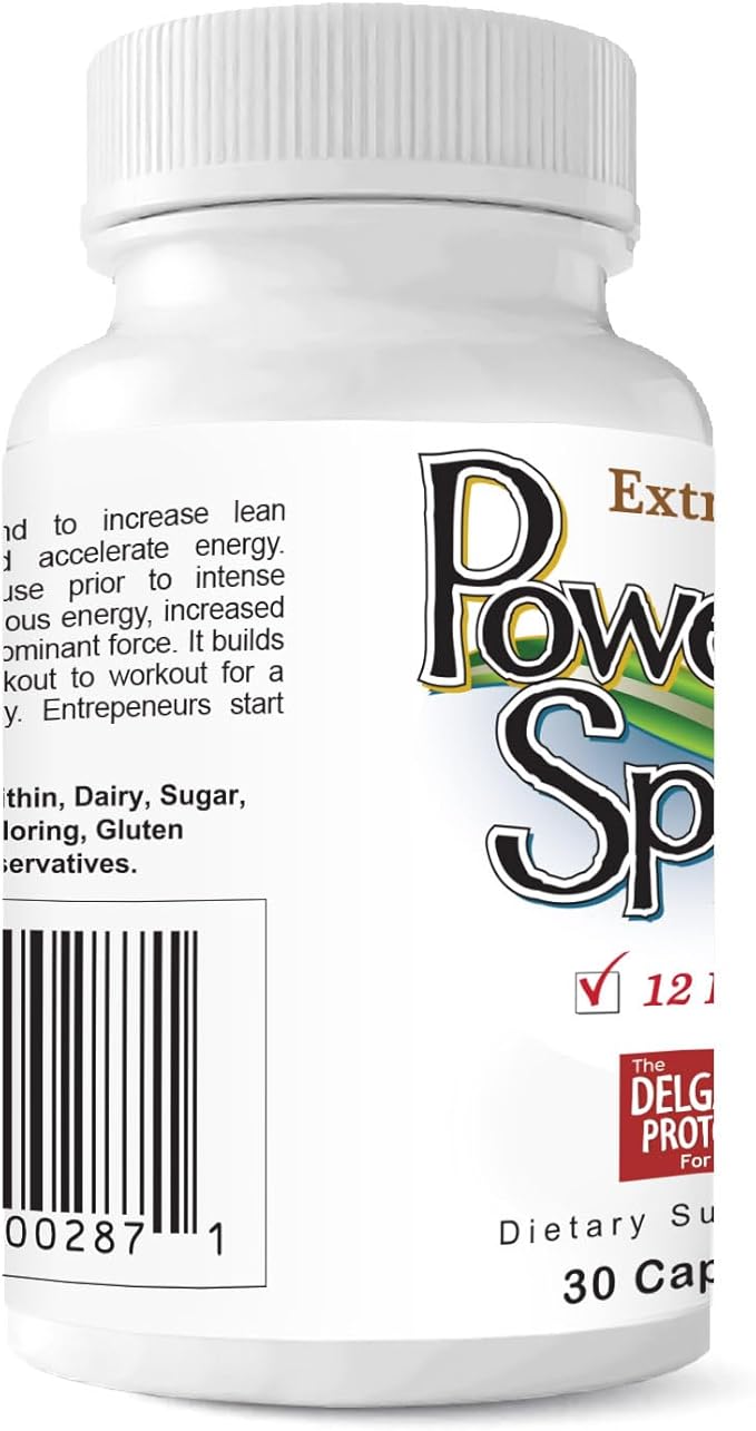 Power & Speed - 30 Capsules - Focus & Energy Nootropic Supplement – Natural Brain Boost with Guarana, Green Tea, Lion’s Mane, Ashwagandha, Paraxanthine & American Ginseng