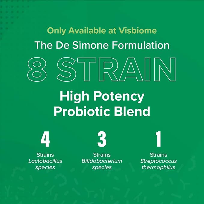 Visbiome® GI Care - High Potency Probiotic - 112.5 Billion CFU Live Probiotics, Original De Simone Formulation, Made in USA, 180 Capsules.