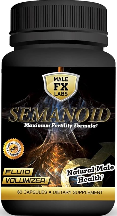 SEMANOID (60 Caps) Maximum Fertility Formula and Semen Volumizer - Advanced Fertility Ingredients and Male Prenatal Vitamin Blend, 1 Month Supply-SeraviaPure