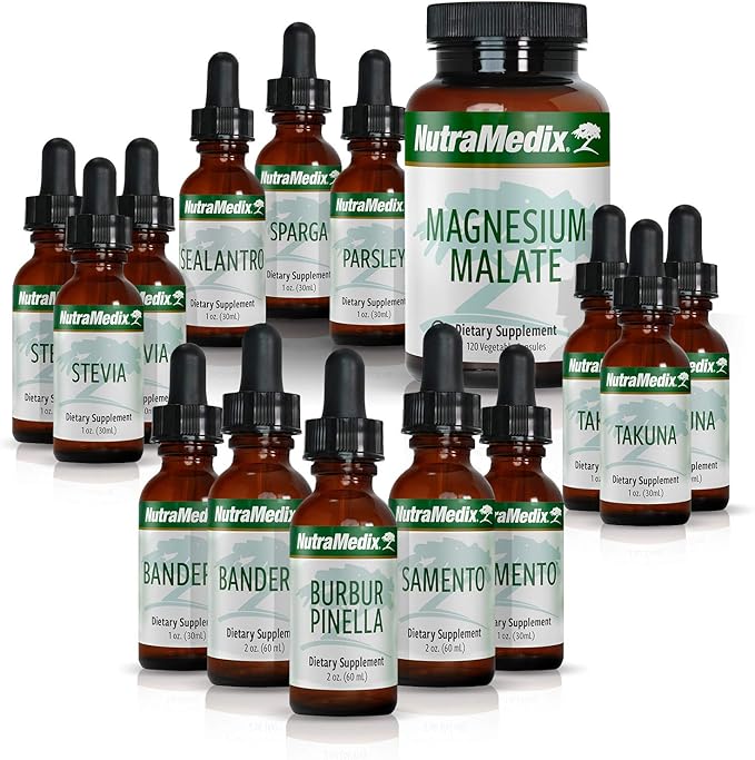 NutraMedix Cowden Support Program Month 2 - Bioavailable Herbal Detox Protocol Including Banderol, Burbur-Pinella, Samento Cat's Claw Tincture & More - Supports Immune System (15 Piece Set)-SeraviaPure