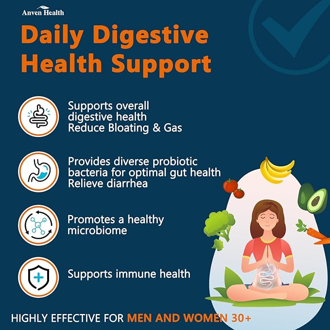 100 Billion Probiotics for Men and Women 27 Strains 5 Organic Prebiotics for Gut Digestive & Immune Health, Supports Diarrhea Gas Bloating, Non-GMO, Zero Fillers – Made in USA丨120 Caps-SeraviaPure