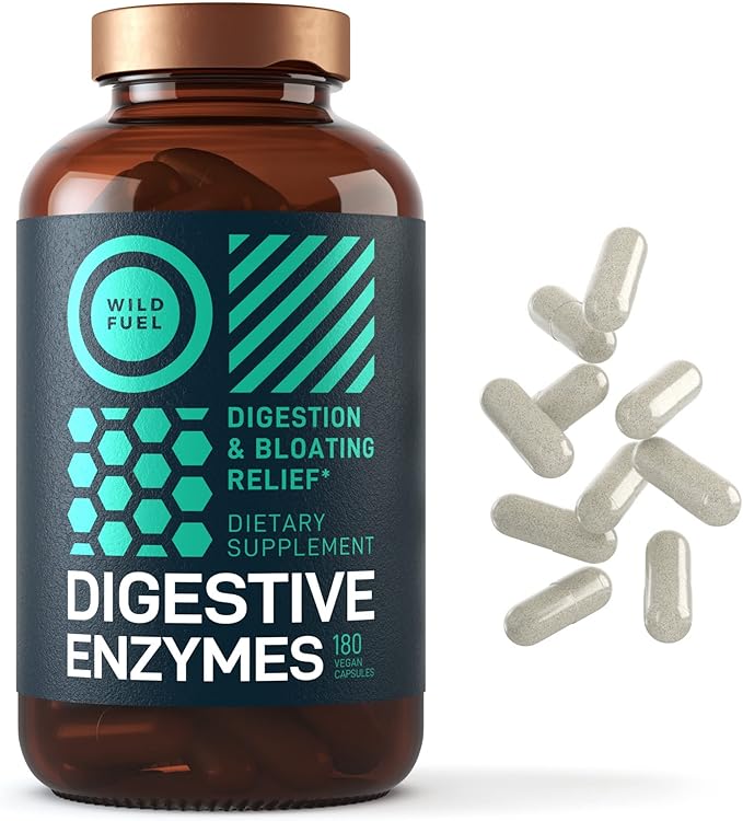 Digestive Enzymes with Probiotics and Prebiotics - Gut Health & Digestion Supplement with Artichoke Ginger Turmeric – Vegan Enzyme Complex for Digestive Health and Bloating Support - 180 Caps-SeraviaPure