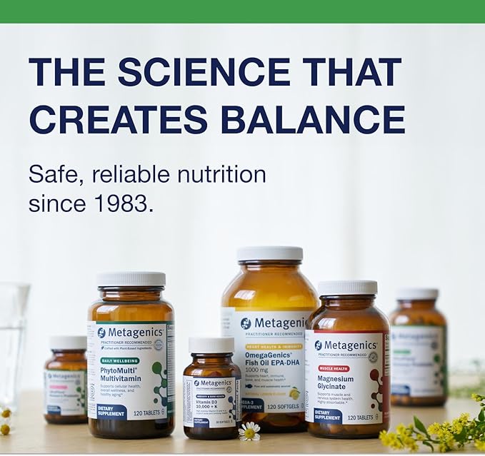 Metagenics UltraFlora Balance Probiotic - Shelf-Stable Daily Gut Health Supplement for Digestive & Immune Support* - Non-GMO & Gluten-Free - 60 Capsules