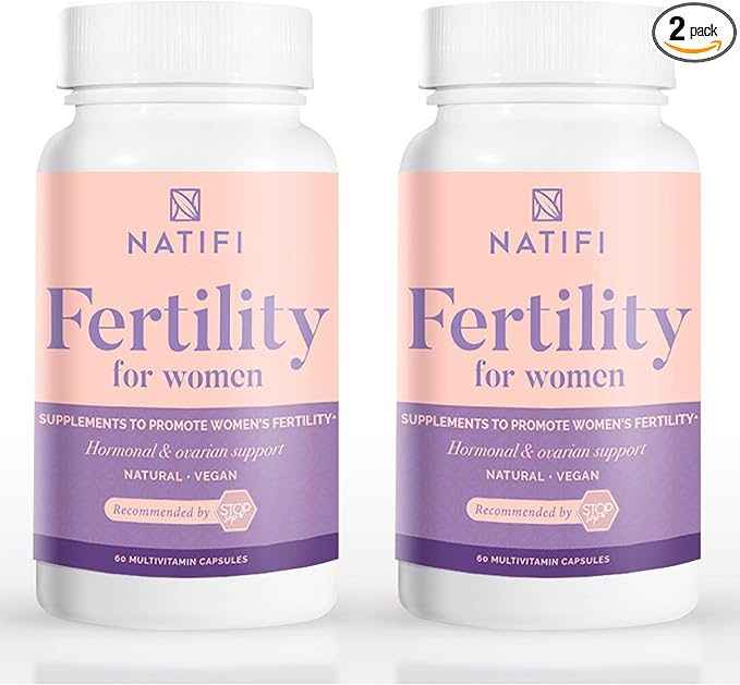(2 Bottles Fertility Prenatal Vitamins Regulate Cycles Balance Hormones, Aid Ovulation. Conception Multivitamin for Women. 60 Caps Folic Acid, Myo Inositol, Vitex-SeraviaPure