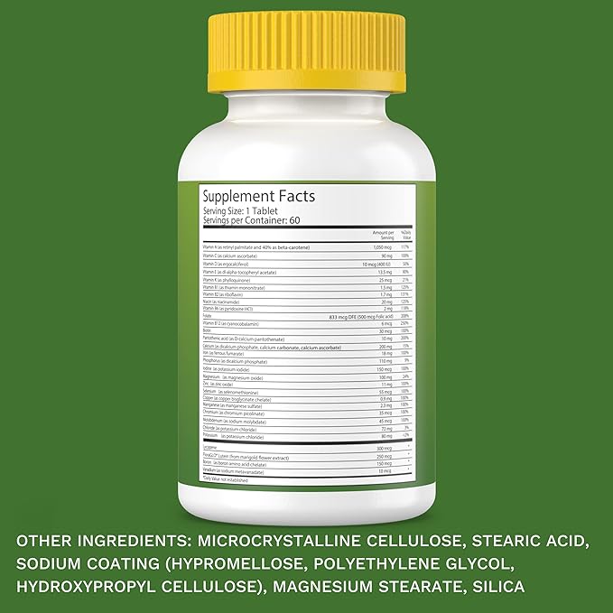 Noor Vitamins Halal Vitamins, Daily Multivitamin, Halal Vitamin for Women and Men, 30 Vitamins & Minerals, A, B12, C, Iron, Zinc to support general health, Non-GMO, Halal Multivitamin (2 Month Supply)-SeraviaPure