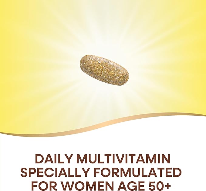 Nature’s Way Alive! Women’s 50+ Ultra Potency Complete Multivitamin, High Potency Formula, Promotes Healthy Heart, Brain, Bones*, with Methylated B12, Gluten-Free, 150 Tablets (Packaging May Vary)-SeraviaPure