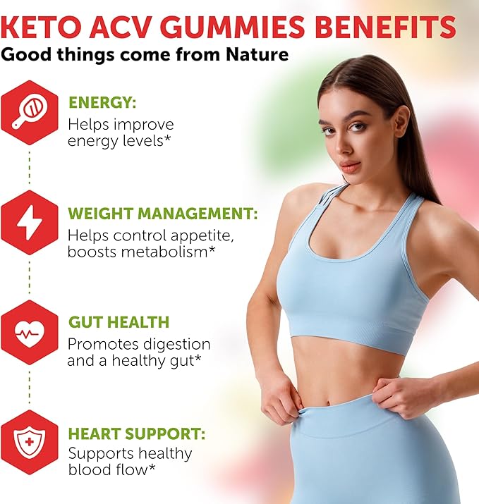 Keto ACV Gummies Advanced Weight Loss - ACV Keto Gummies for Weight Loss for Women and Men - Keto Gummies Supplement - Detox & Cleanse, Digestion - Apple Cider Vinegar - 1 Pack-SeraviaPure