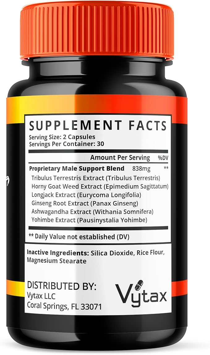 (2 Pack) Booster XT for Men, Booster XT Capsules, Premium Formula Vitamin Supplement Support Energy Peak Performance, Multivitamin Pastillas Capsulas BoosterXT Boost XL (120 Capsules)-SeraviaPure