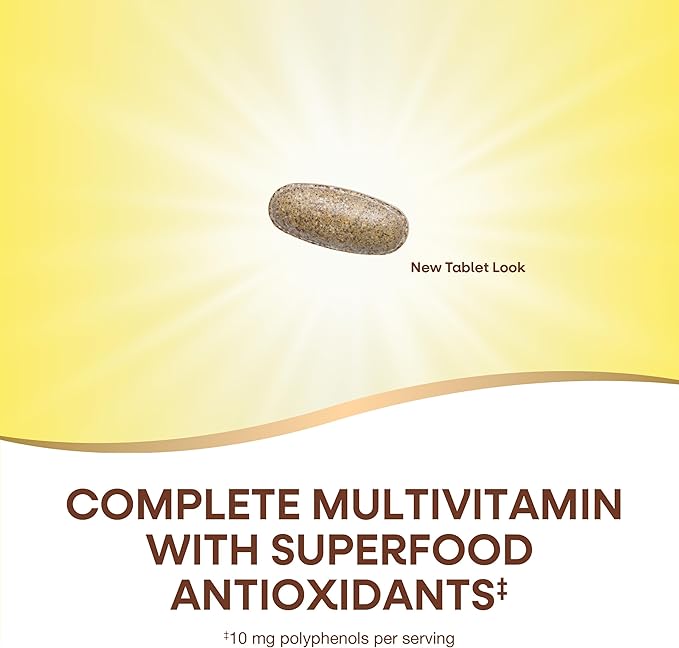 Nature's Way Alive! Daily Complete Multivitamin for Women, Supports Energy Metabolism, Hair, Skin & Nails*, B-Vitamins, Superfood Antioxidants, 50 Tablets (Packaging May Vary)