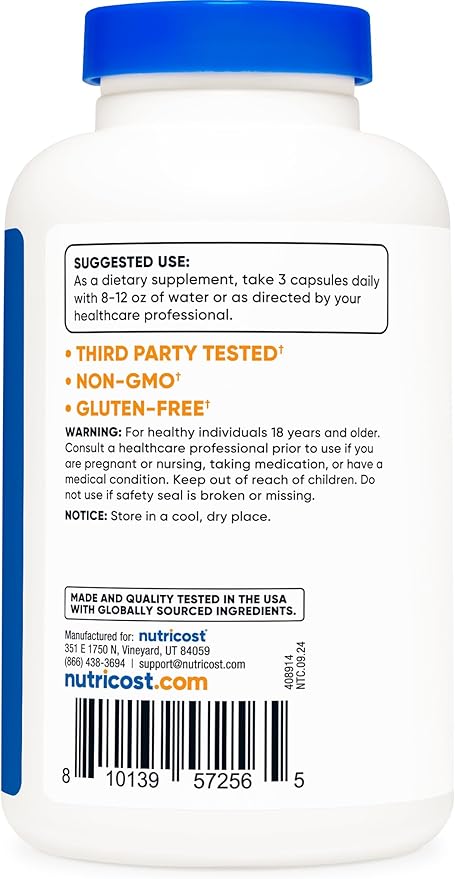 Nutricost Dandelion Extract Capsules 1575mg Per Serving (180 Caps, 60 Servings) - 525mg Per Capsule (5:1 Extract, Equivalent to 7,875mg), Non-GMO, Gluten Free