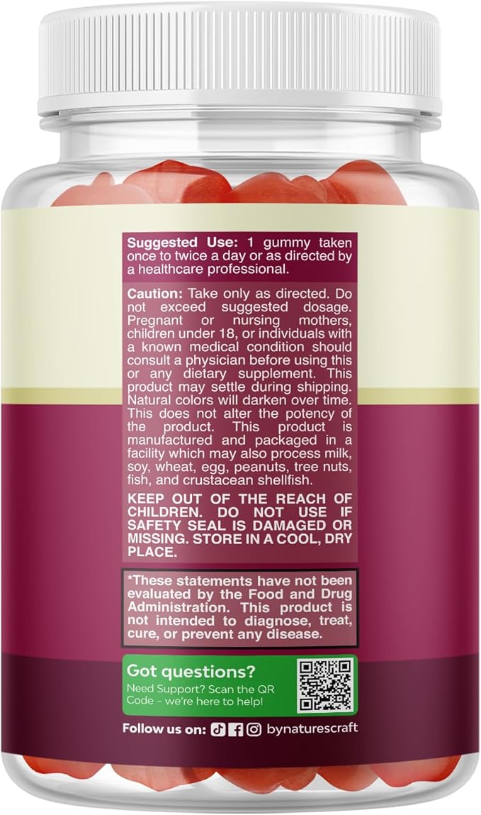 Apple Cider Vinegar ACV Gummies - Gut Health & Natural Energy Supplement with Vitamin B6 B12 Beet Root and Pomegranate - Apple Cider Vinegar with Mother Body Cleanse Detox for Women & Men 60 Servings-SeraviaPure