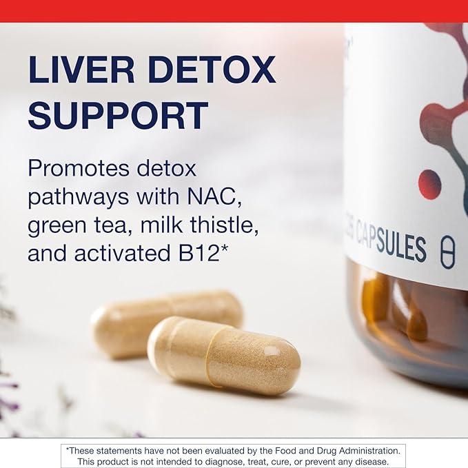 Metagenics AdvaClear - Daily Support for Detoxification* - Detox Supplements* - with Vitamin B12, Pantothenic Acid & Zinc Citrate - 126 Capsules-SeraviaPure