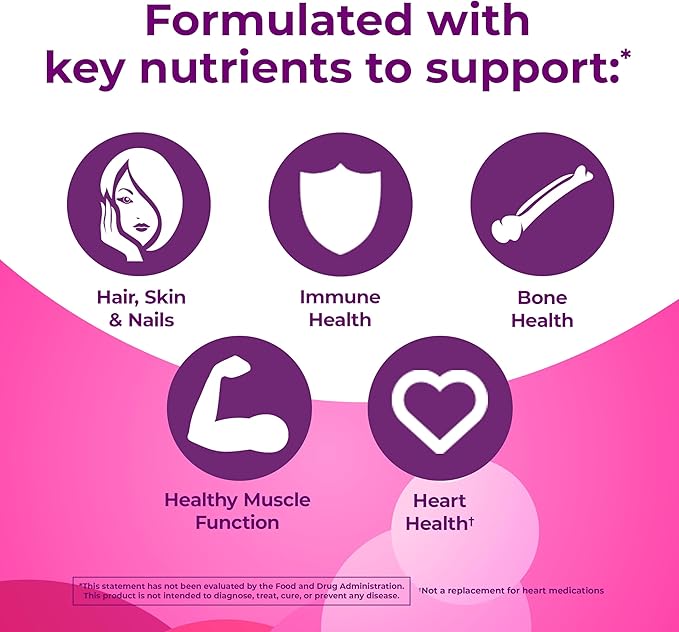 ONE A DAY Multi+ Hair, Skin & Nails, Multivitamin + Boost of Support for Healthy Hair, Skin & Nails with Biotin and Vitamins A, C, E & Zinc ,Gummy 120 Count (2 Month Supply)-SeraviaPure