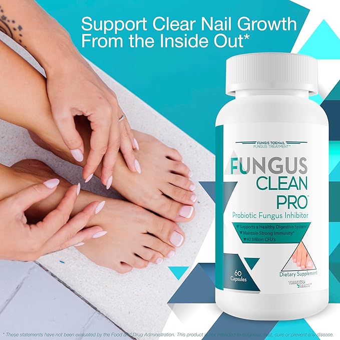 Fungus Clean Pro - Probiotic Fungus Inhibitor - Fight off fungus from the inside out with this powerful fungus defense probiotic - By Fungis Toenail Fungus Treatment - Protect your body from fungus-SeraviaPure
