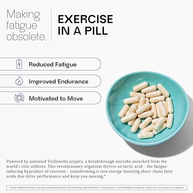V•Nella Lactic Acid Metabolizing Probiotic Supplement - Revolutionary Gut Health Supplement and Energy Booster for Fatigue - Supports Endurance, Microbiome Balance, and Digestive Health
