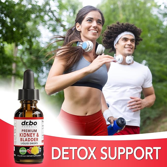 Kidney Support Supplement Bladder Health - Organic Kidney Bladder Supplements Drops Juniper Berry Cleavers Dandelion - Renal Kidney Cleanse Detox Urinary Tract Herbal Bladder Support Flush Kidneys 1oz-SeraviaPure