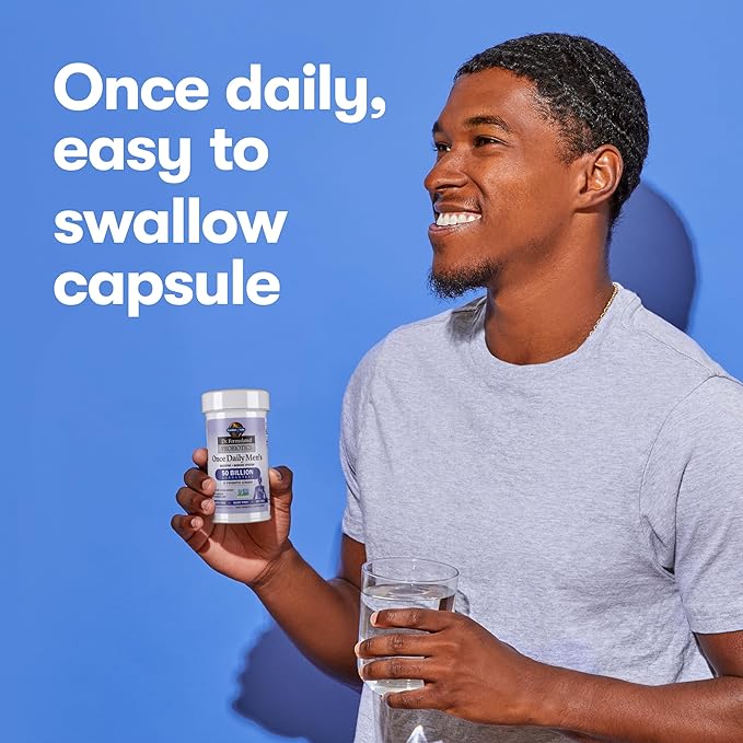 Garden of Life Probiotics for Men, Dr Formulated 50 Billion CFU 15 Probiotics for Digestive Health + Organic Prebiotic Fiber, Colon & Immune Support, Daily Gas Relief, Shelf Stable, 30 Capsules-SeraviaPure
