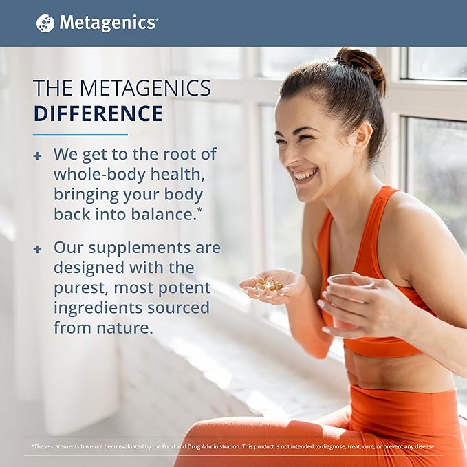 Metagenics UltraFlora Balance Probiotic - Daily Gut Health Supplement* - Offers Digestive & Immune System Support* - Vegetarian, Non-GMO & Gluten-Free - 30 Capsules-SeraviaPure