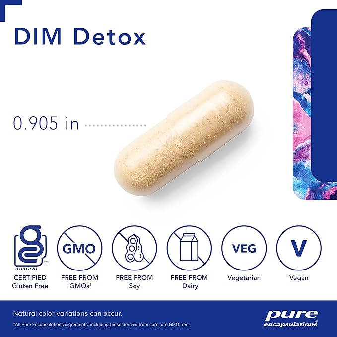 Pure Encapsulations DIM Detox | Supplement Support for Detoxification and Cellular Health* | 60 Capsules-SeraviaPure