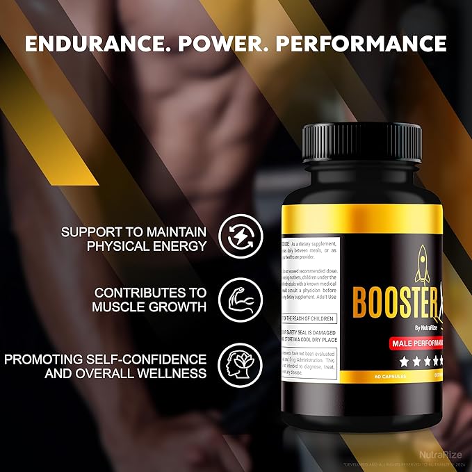(2 Pack) Booster XT For Men, Booster XT Male Enhancing Capsules, Premium Formula To Support Daily Energy & Peak Performance, Multivitamin Pills For Overall Health, BoosterXT Reviews (120 Capsules)-SeraviaPure