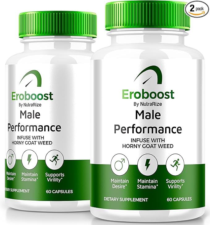 (2 Pack) Eroboost Supplement for Men, Eroboost Male Supplement, Daily Nutrition to Support Peak Performance and Overall Wellness, Official Ero Boost Formula Reviews (120 Capsules)-SeraviaPure