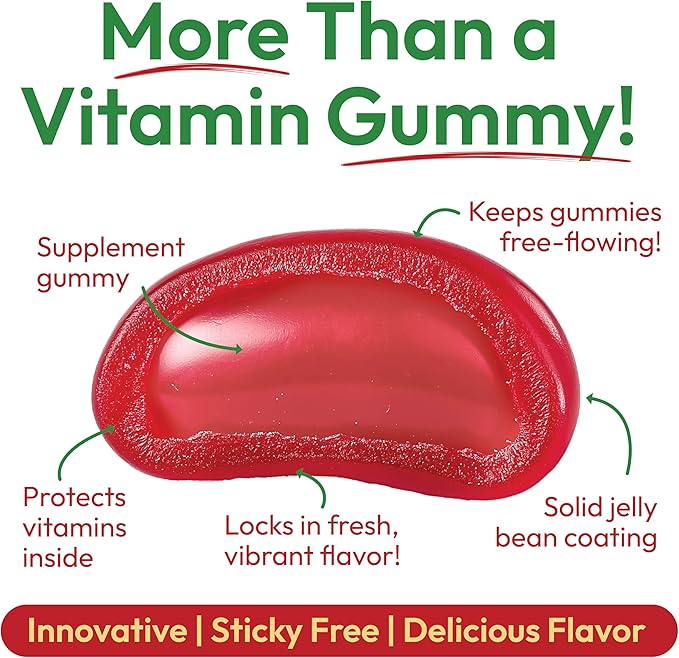 Apple Cider Vinegar Jelly Bean Gummies with The Mother and Ginger, Vegetarian Dietary Supplements for Men and Women, Digestive Health Support, 120 Apple Blast Jelly Beans, Kosher-SeraviaPure
