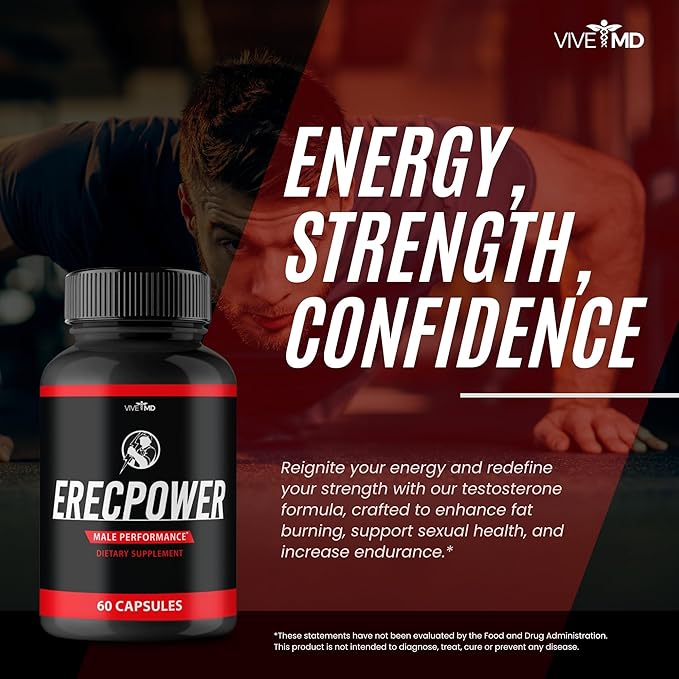 Erecpower for Men Capsules - Erecpower Pills Advanced Formula - Maximum Strength, ErecPower for Men Supplement Erec Power 60 Capsules, Erec Power Vitamin Pills Reviews (2 Pack)-SeraviaPure