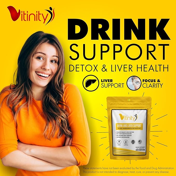 Anti Drink Support Supplement-15+Key Ingredients for Craving Support,Liver Health,Kudzu, Milk Thistle,Holy Basil,DHM,All Natural Cleanse,Gradual Reduction,Nutrient Replenisher Tablets(60 Days)-SeraviaPure