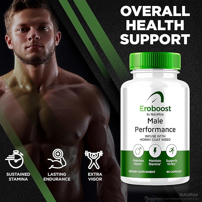 (2 Pack) Eroboost Supplement for Men, Eroboost Male Supplement, Daily Nutrition to Support Peak Performance and Overall Wellness, Official Ero Boost Formula Reviews (120 Capsules)-SeraviaPure