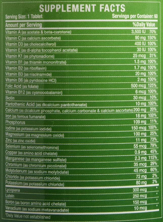 Noor Vitamins Halal Vitamins, Daily Multivitamin, Halal Vitamin for Women and Men, 30 Vitamins & Minerals, A, B12, C, Iron, Zinc to support general health, Non-GMO, Halal Multivitamin (2 Month Supply)-SeraviaPure