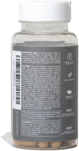 Pure for Men Detox Supplement, Reset | Promotes Digestive & Gut Health, Helps Remove Toxins & Supports Immune System, Colon Cleanse | 30 Capsules-SeraviaPure
