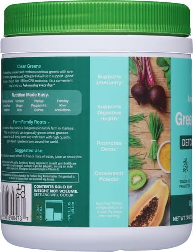 Amazing Grass Greens Superfood Detox & Digest: Greens Powder with Digestive Enzymes & Probiotics, Clean Green, 30 Servings (Packaging May Vary)-SeraviaPure