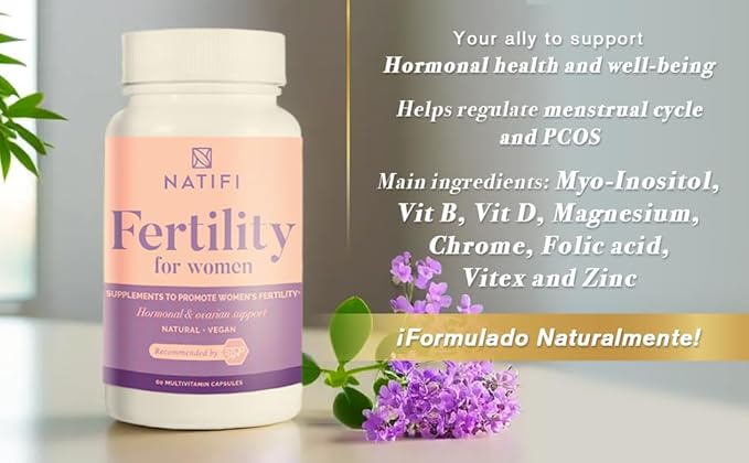(2 Bottles Fertility Prenatal Vitamins Regulate Cycles Balance Hormones, Aid Ovulation. Conception Multivitamin for Women. 60 Caps Folic Acid, Myo Inositol, Vitex-SeraviaPure