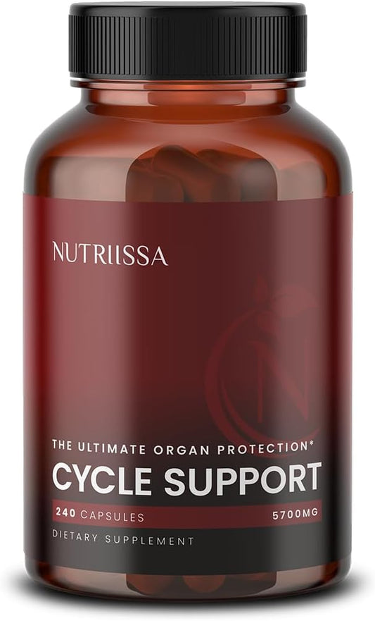 Nutriissa Cycle Support - Premium Kidney & Liver Detox - Organ Defense for Bodybuilders & Weightlifters - EPEB Certified for Purity & Potency - 400mg TUDCA & 1000mg NAC - Vegan, 240 Capsules-SeraviaPure