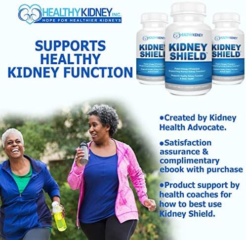 Kidney Shield 120 Caps Kidney Supplement to Support Normal Kidney Function and Support Kidney Health for Kidney Cleanse Omega 3 - (3 Pack)-SeraviaPure