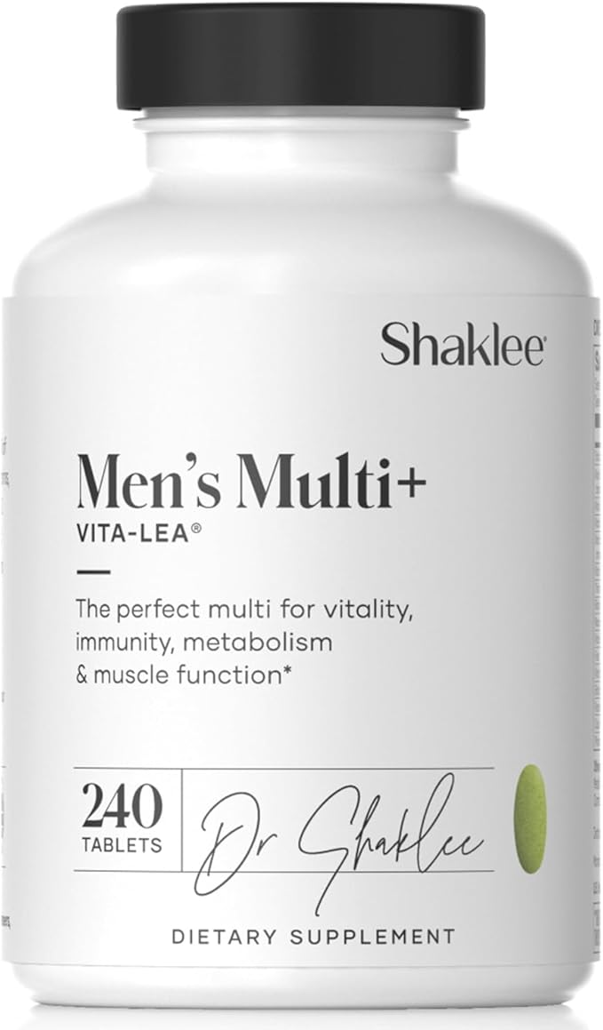 Shaklee - Vita-Lea® Men High Potency Multivitamin and Multimineral - Supports Heart, Immune, Bone, and Joint Health - Formulated for Men's Unique Needs - Includes Vitamin C, D, and E - 240 Tablets-SeraviaPure
