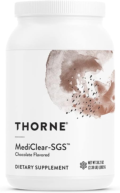 THORNE MediClear-SGS - Foundational Support, Eliminate Environmental and Dietary Toxins - Rice and Pea Protein-Based Drink Powder with a Complete Multivitamin-Mineral Profile - Chocolate - 38.2 Oz-SeraviaPure