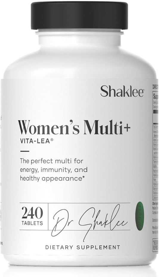 Shaklee - Vita-Lea® Women High-Potency Multivitamin & Multimineral for Women - Prenatal/Postnatal Support with 800 mcg Folic Acid, 200 mcg Iodine, 18 mg Iron - 240 Tablets-SeraviaPure