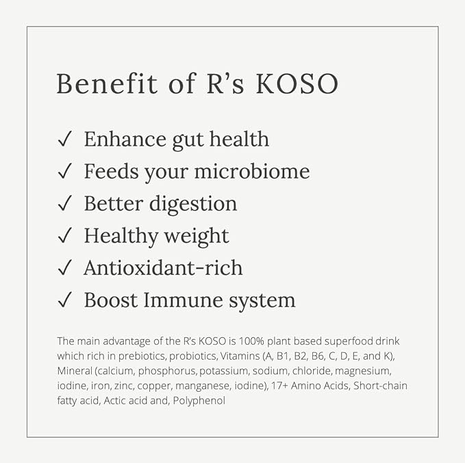 3-Day Cleanse by R's KOSO - Japanese Enzyme Drink Rich in Probiotics and Prebiotic, Made from 100+ Vegetables ＆ Fruits - Natural Support for Better Digestion & Gut Health + Detox + Cleanse - 16oz-SeraviaPure