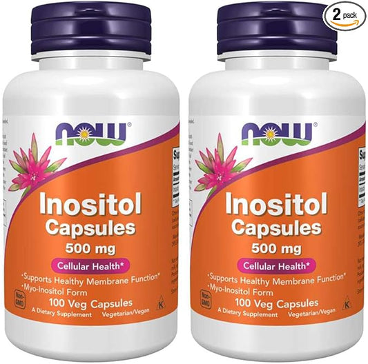 Inositol 500mg 100 Capsules (Pack of 2)-SeraviaPure