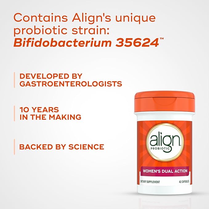 Align Probiotic, Womens Dual Action, Vaginal Probiotics for Women, Womens Probiotic for Vaginal Health Support, with Probiotics for Digestive Health, 28 Probiotic Capsules-SeraviaPure