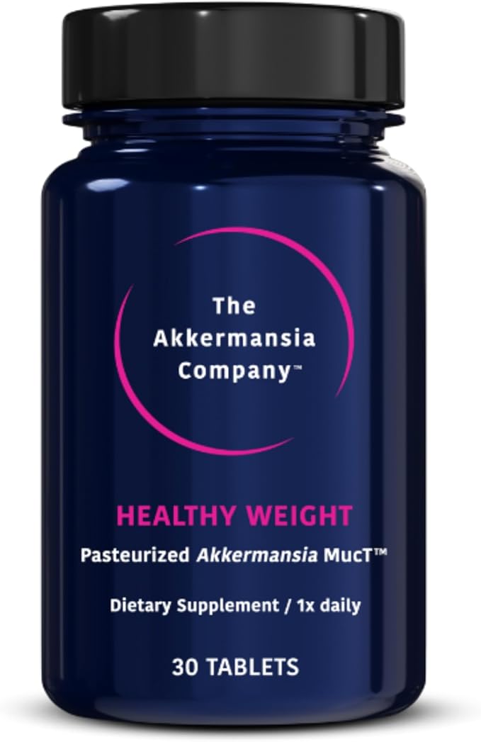 Akkermansia Company Healthy Weight - Akkermansia Probiotic, Akkermansia Muciniphila, GLP-1, Metabolic Vitamins, GLP-1 Supplement for Gut Health, Chromium, Green Tea Leaf - 30 Tablets (Pack of 1)-SeraviaPure