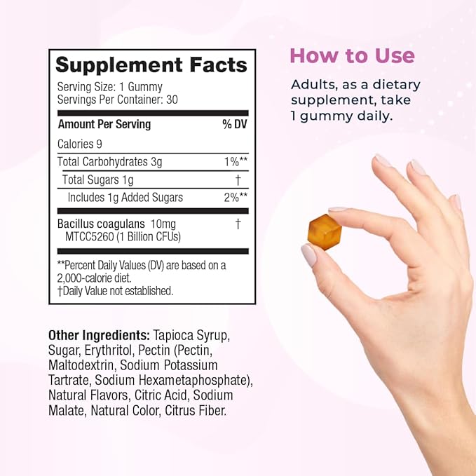VitaMedica Balance Bites - Probiotic Gummies for Digestive Support, Immune & Gut Health - 1 Billion CFU No Refrigeration Required - 30 Gummies-SeraviaPure