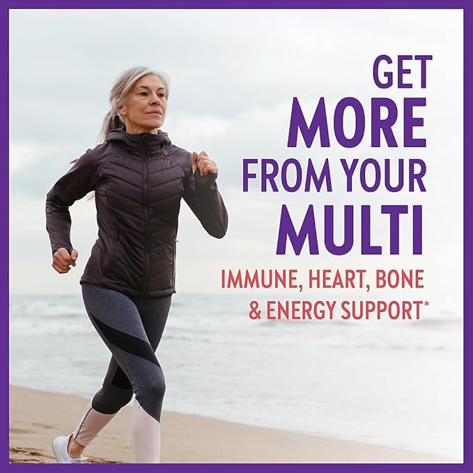 New Chapter Women's Multivitamin 50 Plus for Cellular Energy, Heart & Immune Support with 20+ Nutrients + Astaxanthin - Every Woman's One Daily 55+, Gentle on The Stomach, 48 Count-SeraviaPure