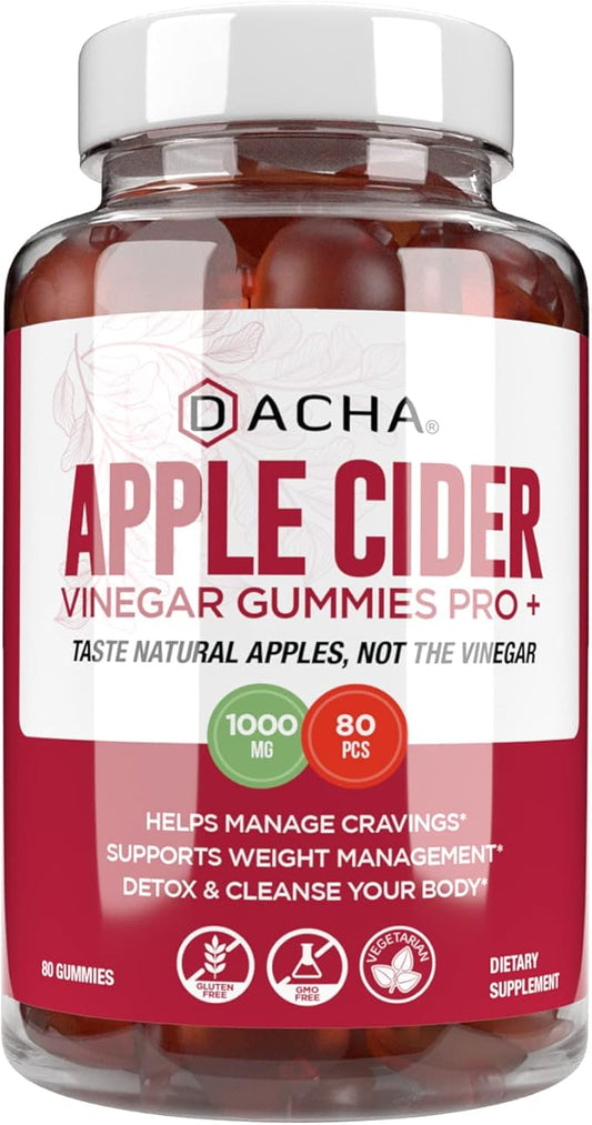 Premium Apple Cider Vinegar Gummies – 80 Count, 1000mg Raw, Organic, Unfiltered ACV from The Mother, Not Sticky, Immune, Detox, Fitness & Acid Reflux Heartburn Pomegranate Beet Root Vitamin B9 B12-SeraviaPure