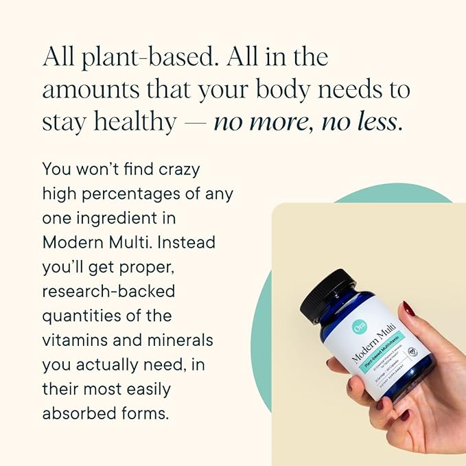 Ora Organic Plant Based Multivitamin for Women and Men, Bluelight Protection - Brain, Eye, Energy, Immune, Skin, Hair, Heart, and Bone Health Support, 60 Vegan Capsules-SeraviaPure