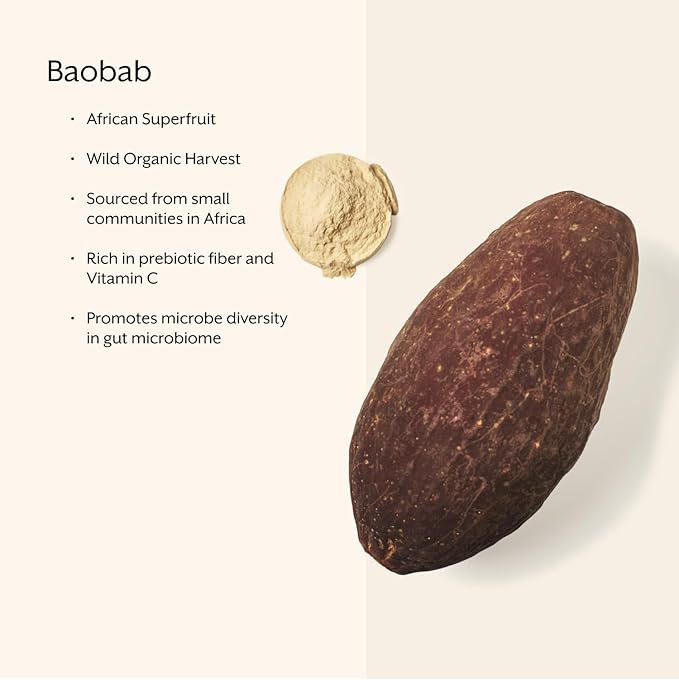 Promix Debloat Prebiotics and Probiotics with Baobab - Rich in Vitamin C, Bloating Relief, Immune Support - Orange - 30 Count-SeraviaPure