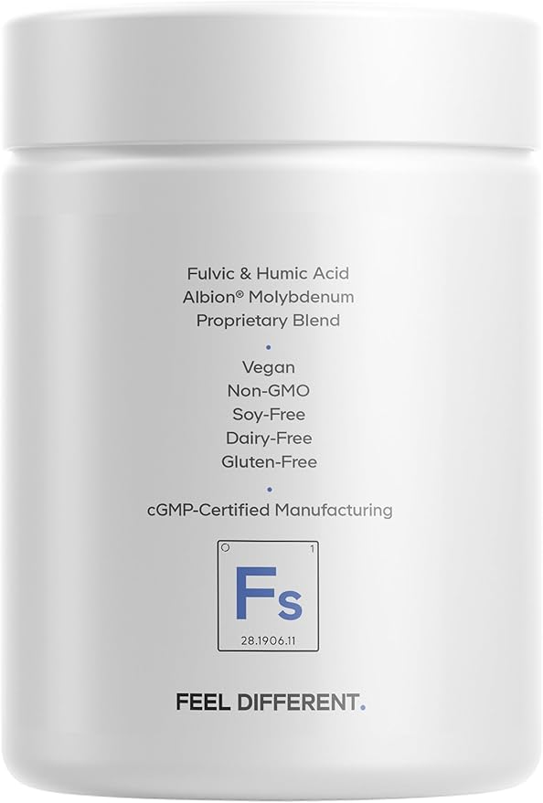 Codeage Binder + Systemic Binder Supplement - Activated Charcoal Pills, Bentonite Clay Mineral Powder, Fulvic & Humic Acids, Molybdenum, Carbon Forms - 90 Capsules