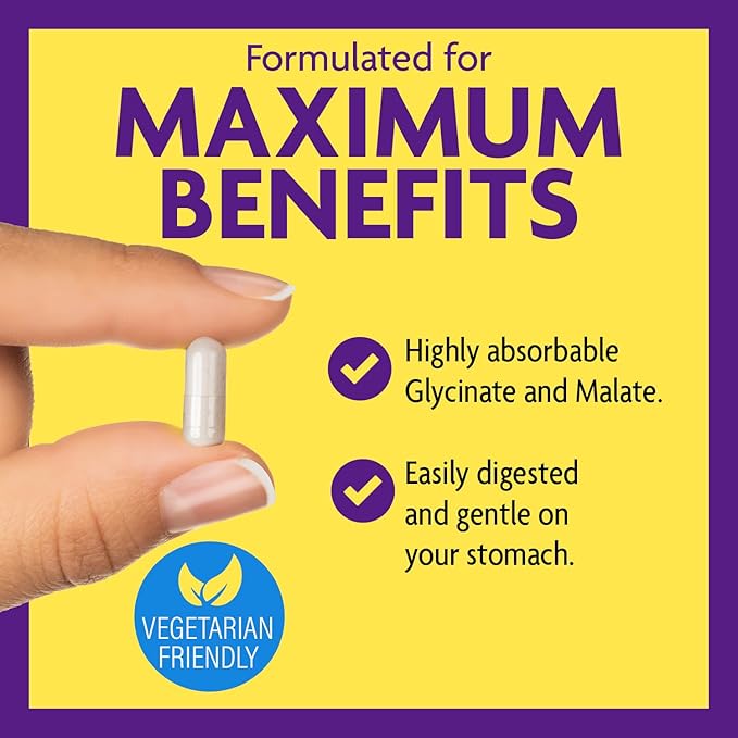 InnovixLabs Advanced Magnesium Capsules - 150 Ct, 210 mg - Chelated Magnesium Glycinate and Malate, High Absorption, Promotes Relaxation, Bones, Muscle Health, Vegan Magnesium Malate Sleep Supplement-SeraviaPure